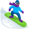 Snowboarder: Dark Skin Tone Emoji 🏂🏿 image - Facebook Messenger (2016) style