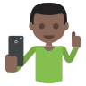 Selfie: Dark Skin Tone Emoji 🤳🏿 image - EmojiTwo style