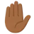 Raised Hand: Medium-Dark Skin Tone