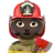 Woman Firefighter: Dark Skin Tone