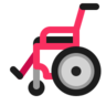 Ręczny wózek inwalidzki Emoji 🦽 image - Microsoft Classic 2D style