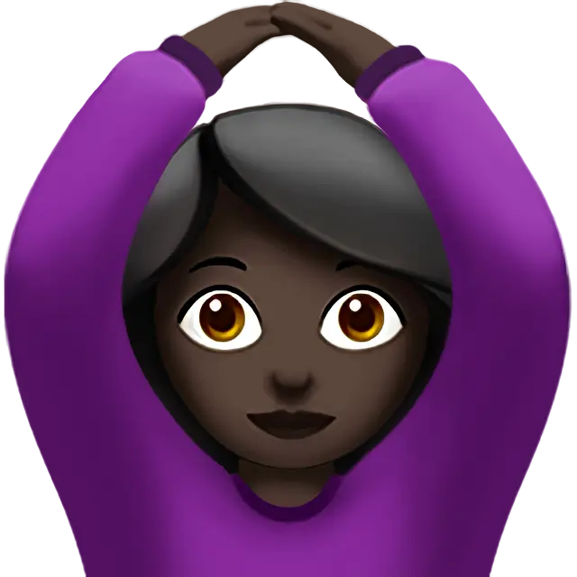 Woman Gesturing Ok: Dark Skin Tone