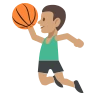 Person Bouncing Ball: Medium Skin Tone Emoji ⛹🏽 image - EmojiTwo style