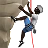 Person Climbing: Dark Skin Tone