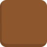 สี่เหลี่ยมสีน้ำตาลขนาดใหญ่ Emoji 🟫 image - Skype style