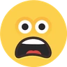 Emoji Rosszalló arc nyitott szájjal 😦 image - Skype style
