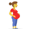Emoji Terhes nő 🤰 image - Skype style