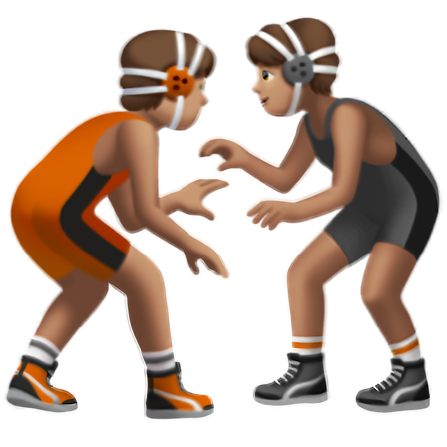People Wrestling: Medium Skin Tone