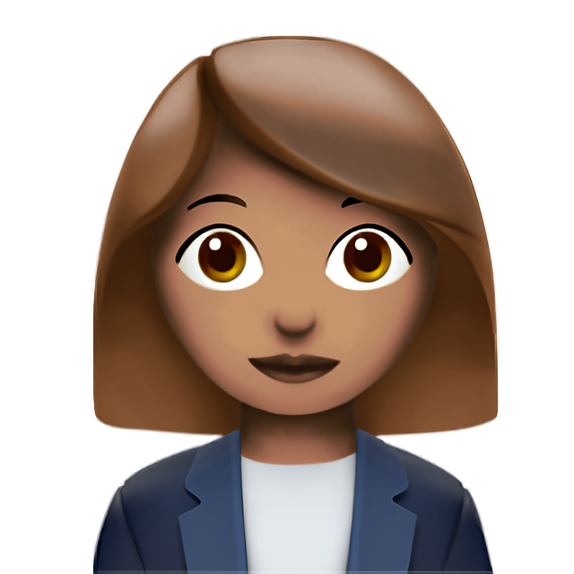 Woman Office Worker: Medium Skin Tone