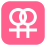 Signe femelle double ⚢ image - Emojidex style
