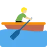Man Rowing Boat: Medium-Light Skin Tone Emoji 🚣🏼‍♂️ image - Twitter / X (Twemoji) style