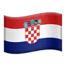 Flag: Croatia Emoji 🇭🇷 image - Apple style