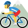 Man Mountain Biking Emoji 🚵‍♂️ image - Skype style