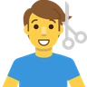 Man Getting Haircut Emoji 💇‍♂️ image - Skype style