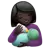Woman Feeding Baby: Dark Skin Tone