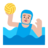 Man Playing Water Polo: Medium-Light Skin Tone