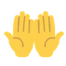 一緒に手のひら Emoji 🤲 image - Skype style