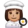 Woman Cook: Medium Skin Tone Emoji 👩🏽‍🍳 image - Samsung style