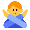 Man Gesturing No Emoji 🙅‍♂️ image - Tossface style