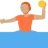 Person Playing Water Polo: Medium Skin Tone