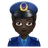 Police Officer: Dark Skin Tone