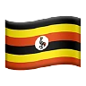 Flag: Uganda Emoji 🇺🇬 image - Apple style