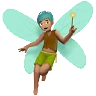 Man Fairy: Medium Skin Tone Emoji 🧚🏽‍♂️ image - Apple style