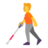 Person With White Cane