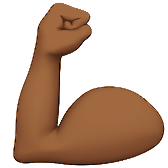 Flexed Biceps: Medium-Dark Skin Tone