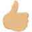 Thumbs Up: Medium-Light Skin Tone