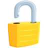 Kilidi Aç Emoji 🔓 image - Facebook Messenger (2016) style