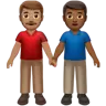Men Holding Hands: Medium Skin Tone, Medium-Dark Skin Tone