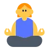 Woman In Lotus Position Emoji 🧘‍♀️ image - Tossface style