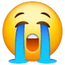 Rosto alto de choro Emoji 😭 image - Samsung style
