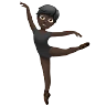 Ballet Dancer: Dark Skin Tone Emoji 🧑🏿‍🩰 image - Apple style