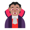 Vampire: Medium Skin Tone Emoji 🧛🏽 image - Microsoft Classic 2D style