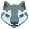 늑대 얼굴 Emoji 🐺 image - EmojiTwo style