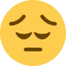 物思いにふける顔 Emoji 😔 image - Twitter / X (Twemoji) style