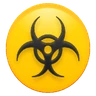 Emoji Biohazard jel ☣ image - Huawei Harmony OS style