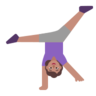 Woman Cartwheeling: Medium Skin Tone Emoji 🤸🏽‍♀️ image - Microsoft Classic 2D style