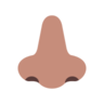 Nose: Medium Skin Tone Emoji 👃🏽 image - Microsoft Classic 2D style
