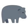カバ Emoji 🦛 image - Tossface style