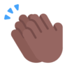 Clapping Hands: Medium-Dark Skin Tone Emoji 👏🏾 image - Microsoft Classic 2D style