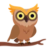 フクロウ Emoji 🦉 image - Skype style