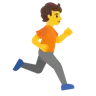 Person Running Facing Right Emoji 🏃‍➡️ image - Google Noto Color style