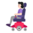 Woman In Motorized Wheelchair: Light Skin Tone