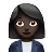 Woman Office Worker: Dark Skin Tone