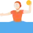 Person Playing Water Polo: Light Skin Tone