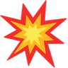 衝突のシンボル Emoji 💥 image - Facebook Messenger (2016) style