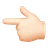 Backhand Index Pointing Left: Light Skin Tone